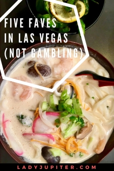 I love Las Vegas, but I don't love gambling. Here are my five favorite things to do (mostly eat) in Sin City. #lasvegas #goodeats #fivefaves
