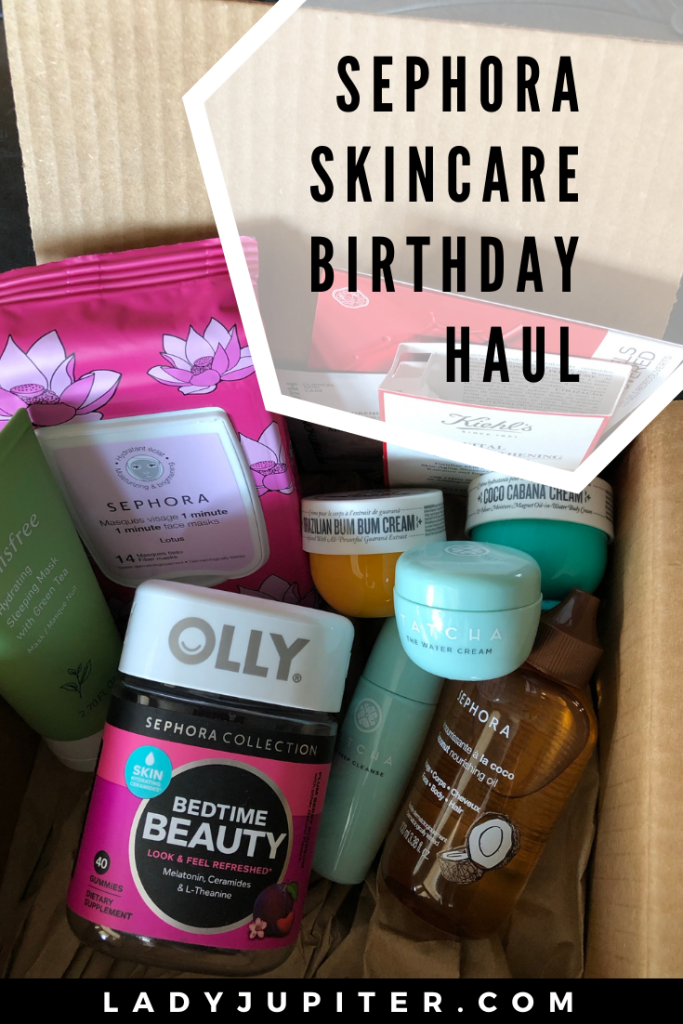 Happy birthday to me! I love buying myself fresh skincare for my birthday, so here are the goods I picked and used in 2020. #sephora #skincare #sephorahaul #happybirthday