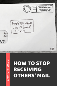 Still receiving mail from past residents? Let me show you how to stop this unwanted mail, it's fast and easy. #nomad #milblogger #airforcewife
