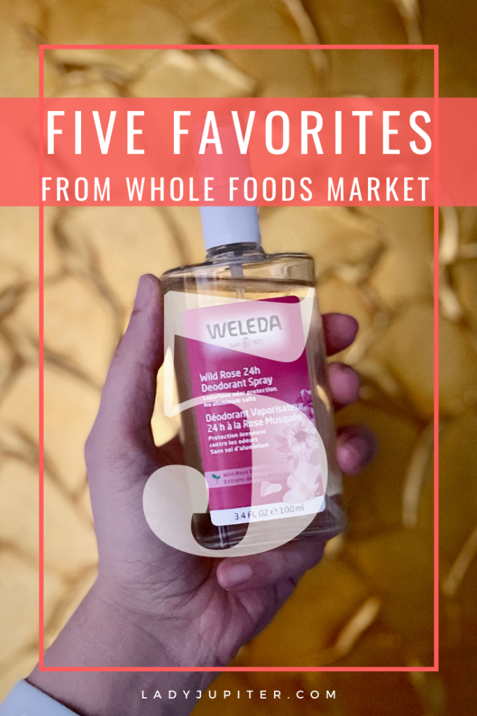 Sharing my Five Favorites from Whole Foods Market today! I've got a little something for everyone - one sweet, one salty, one floral, one creamy, and one best when chilled. Not all are exclusive to Whole Foods Market, so you can still taste my favorites if you don't have a WFM nearby. #FiveFavorites #FiveFaves #LadyJupiter