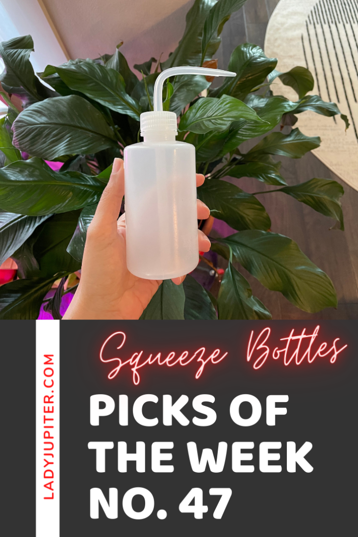 Week № 47! Today I'm sharing some little favorites that don't get a lot of attention - like squeeze bottles that keep my Peace Lily happy. #LadyJupiter