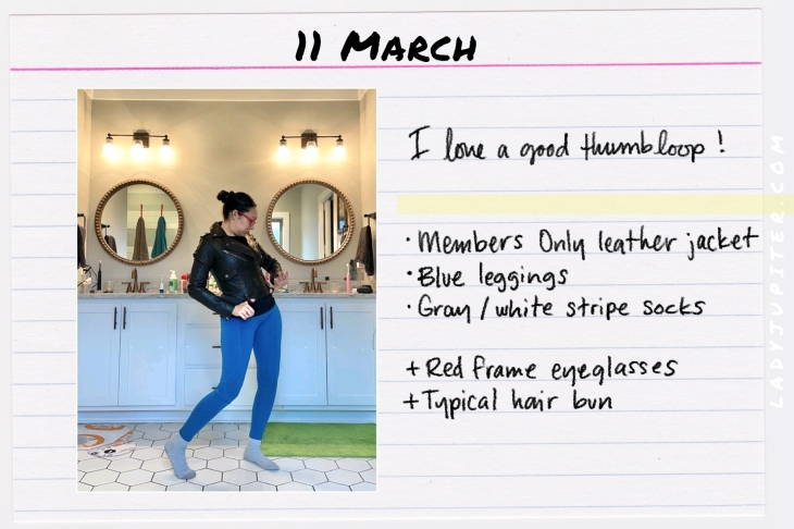 Outfits of the Day, Q1! Here's what I wore this quarter. I'm a recovering perfectionist and here's what I like to wear. #LadyJupiter #OOTD #DailyOutfits #March #MembersOnly