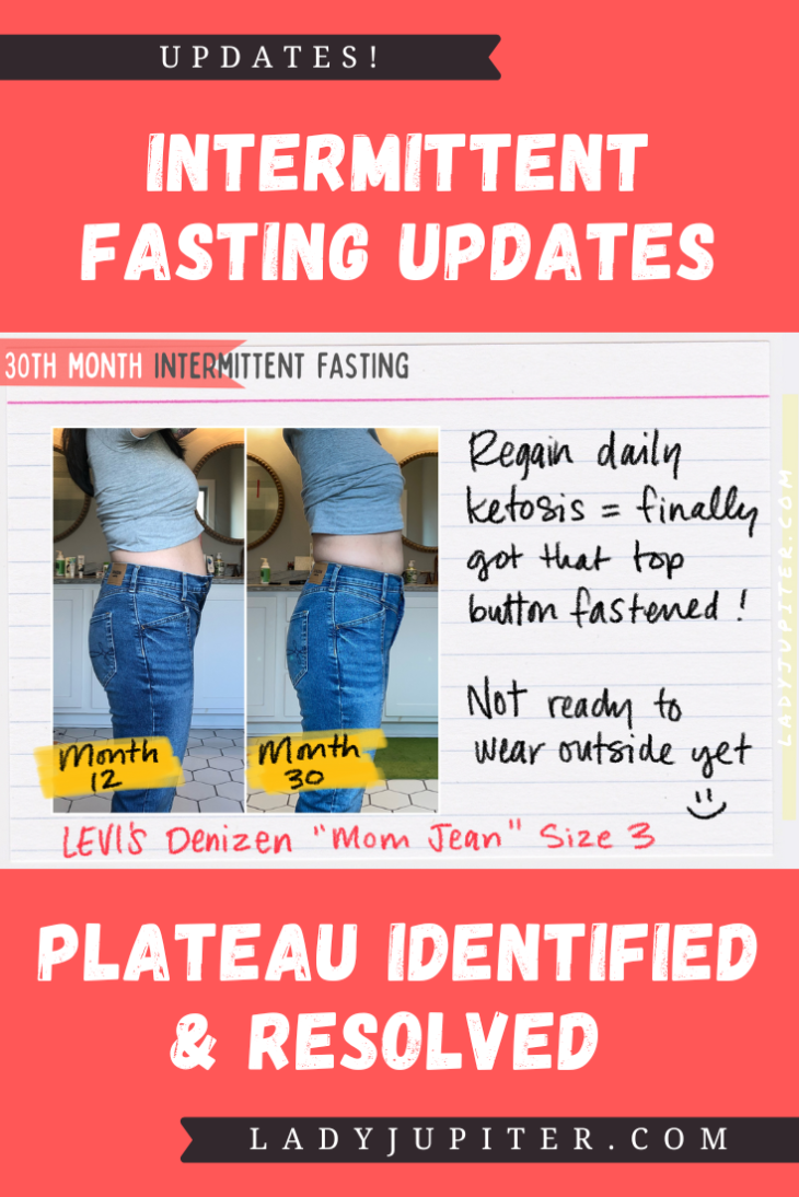 Intermittent fasting check-in at month 30! I finally broke a plateau and am losing fat again. New photos and more data for you visual learners. #LadyJupiter #intermittentfasting #IF #turtle #impairedfastingglucose #berberine #progress