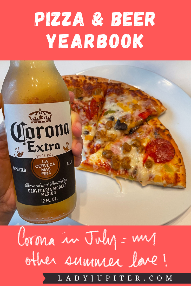 Pizza and Beer Yearbook - a thoughtful chronicle, or an excuse to order pizza each month⁉️ Probably the latter! #LadyJupiter #BeerAndPizza #Yearbook #JustForFun #SharingIsCaring #Corona